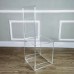 FixtureDisplays® 4pk Chair, Clear Ghost Acrylic 3/4